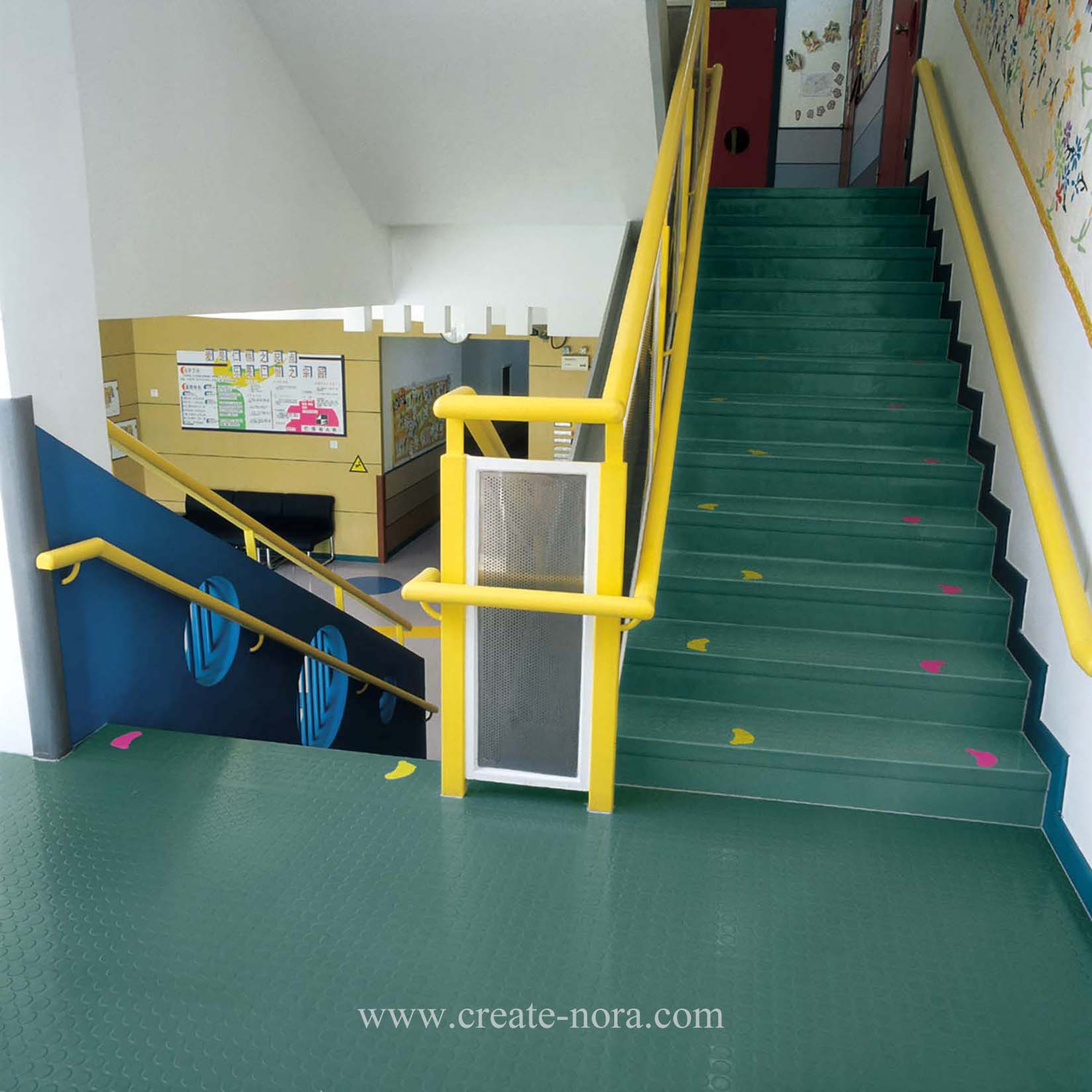 the photo of nora rubber flooring in  Shanghai Yanlord Kindergarten 7